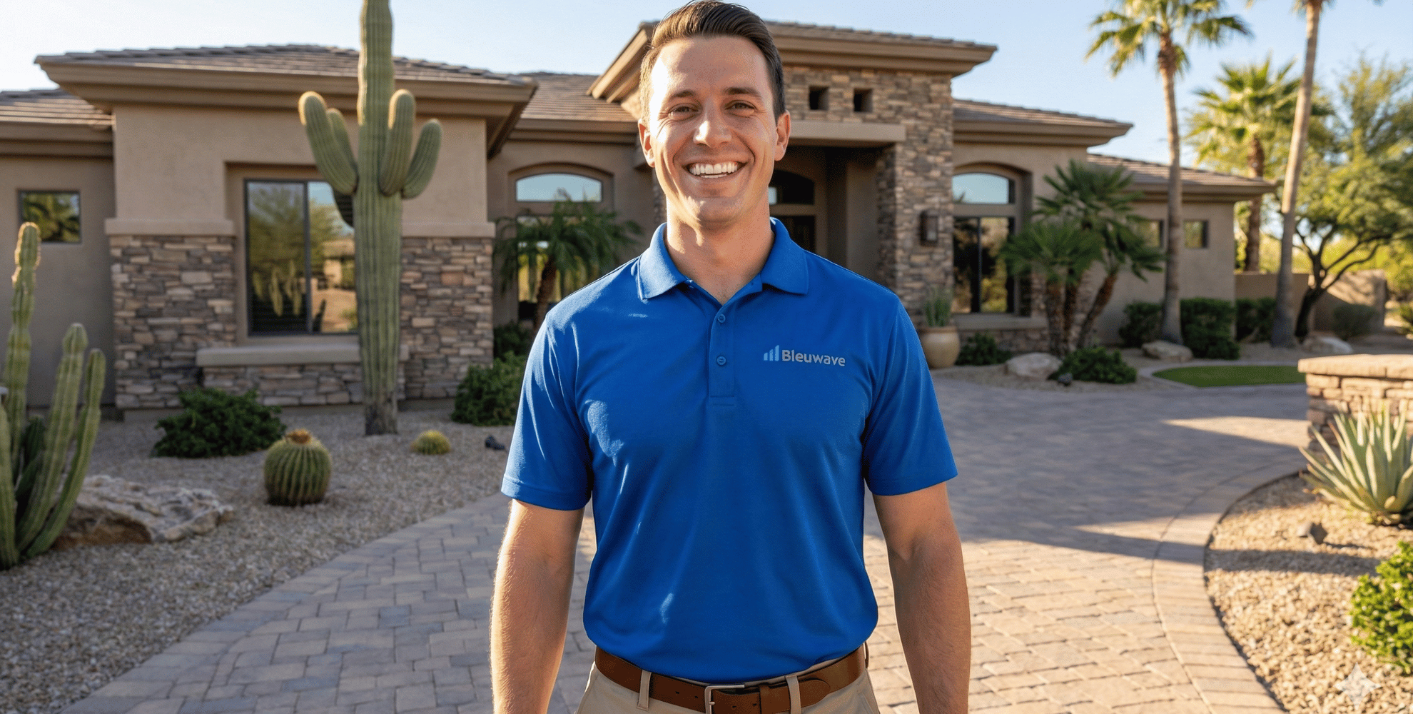 Smiling Bleuwave Technician